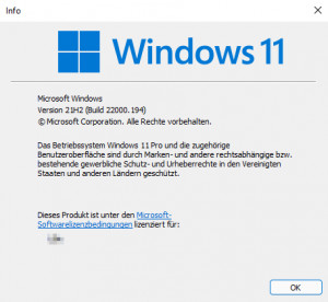 Preview Windows 11 23H2 (Build: 22631.3593) : aktuelle Version anzeigen